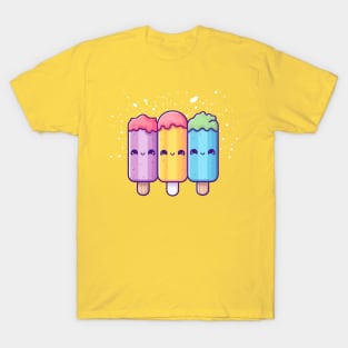 Kawaii Adorable Cute Popsicles T-Shirt